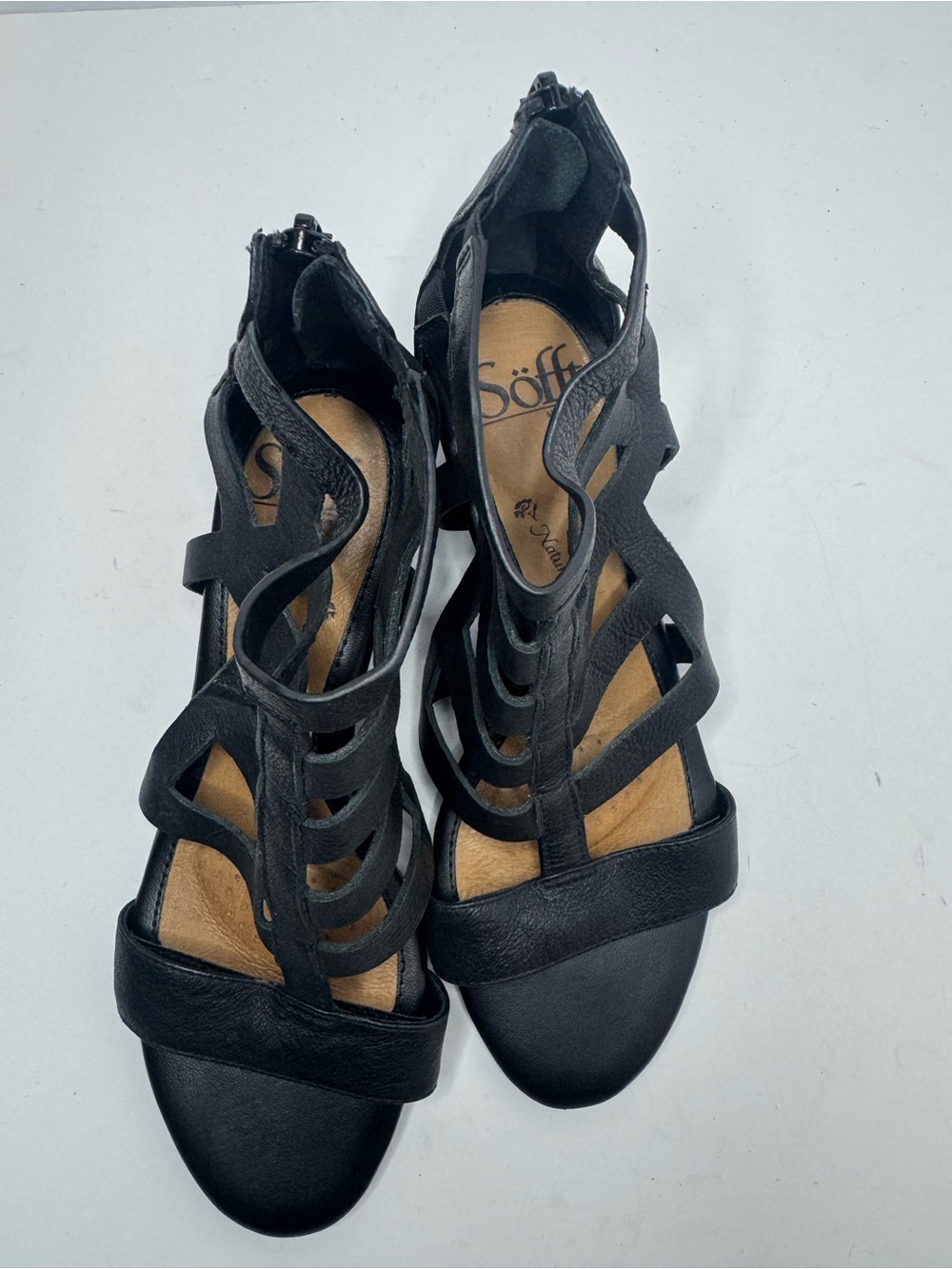 Sofft Women’s Black Strappy Gladiator Sandals Comfortable Everyday Style Size 6M - Picture 2 of 8